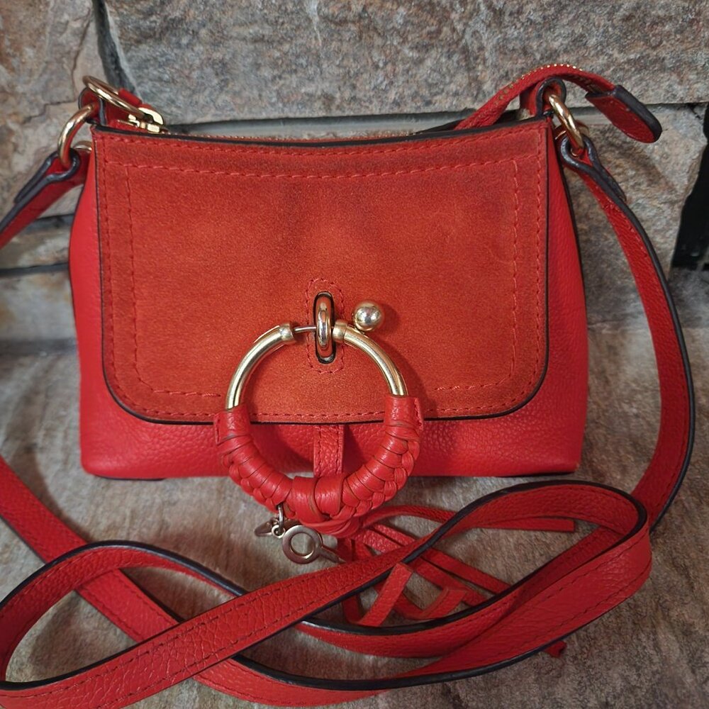 Authentic See by Chloé Joan Mini Leather Crossbody / Handbag